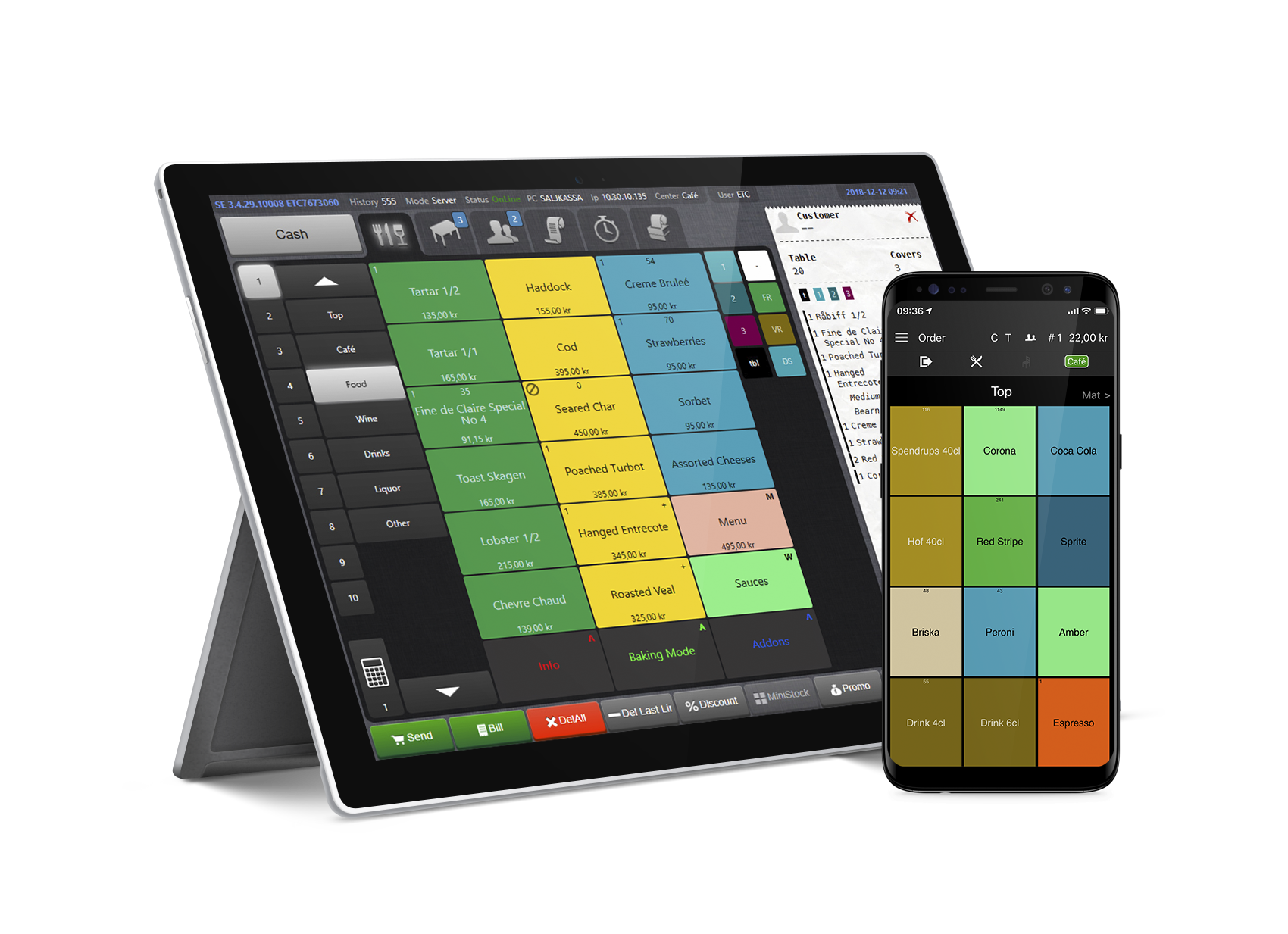 Trivec Kassesystem Surface Go