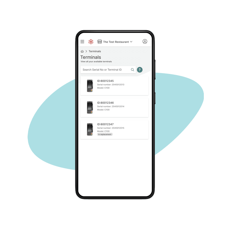 Payment terminals list